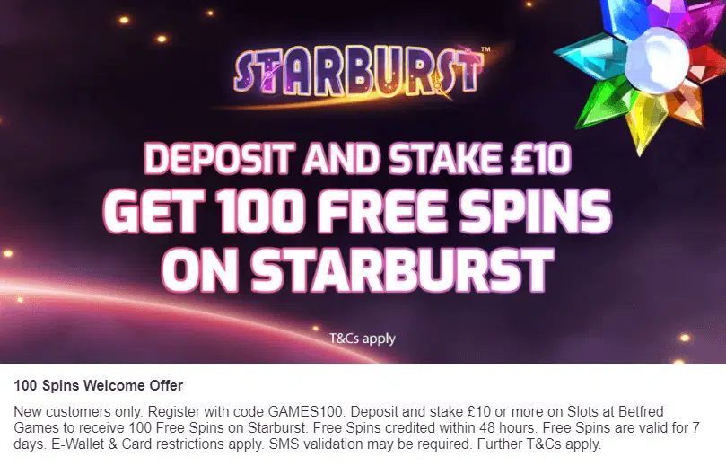 betfred bonus