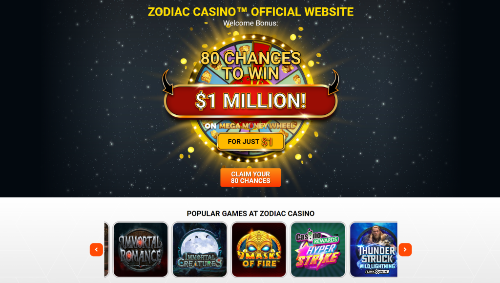 Information about the welcome bonus offered by Zodiac.casino