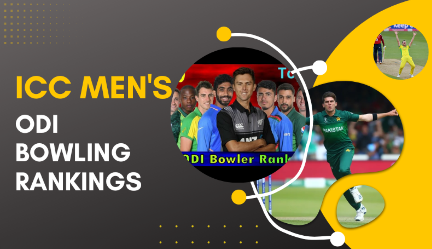 How are bowlers ranked by the ICC in professional cricket?