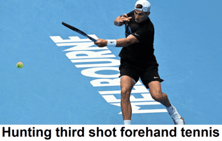 What is the hunting third shot forehand?