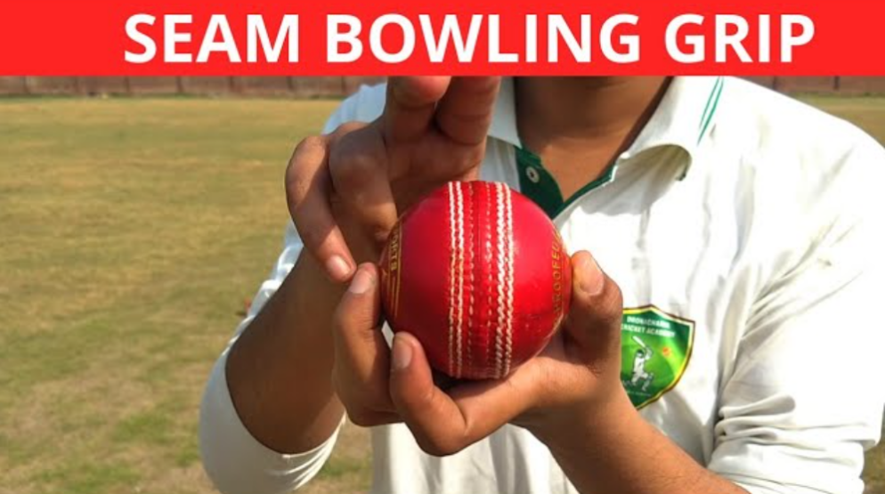 What is seam bowling in the sport of cricket?