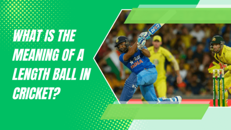 What is the meaning of a length ball in cricket?