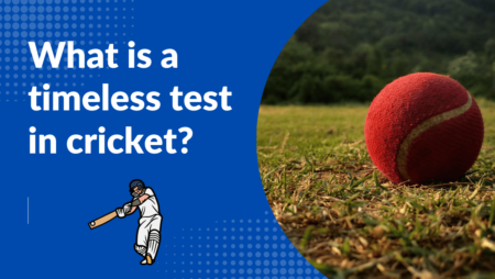 What is a timeless test in the sport of cricket?