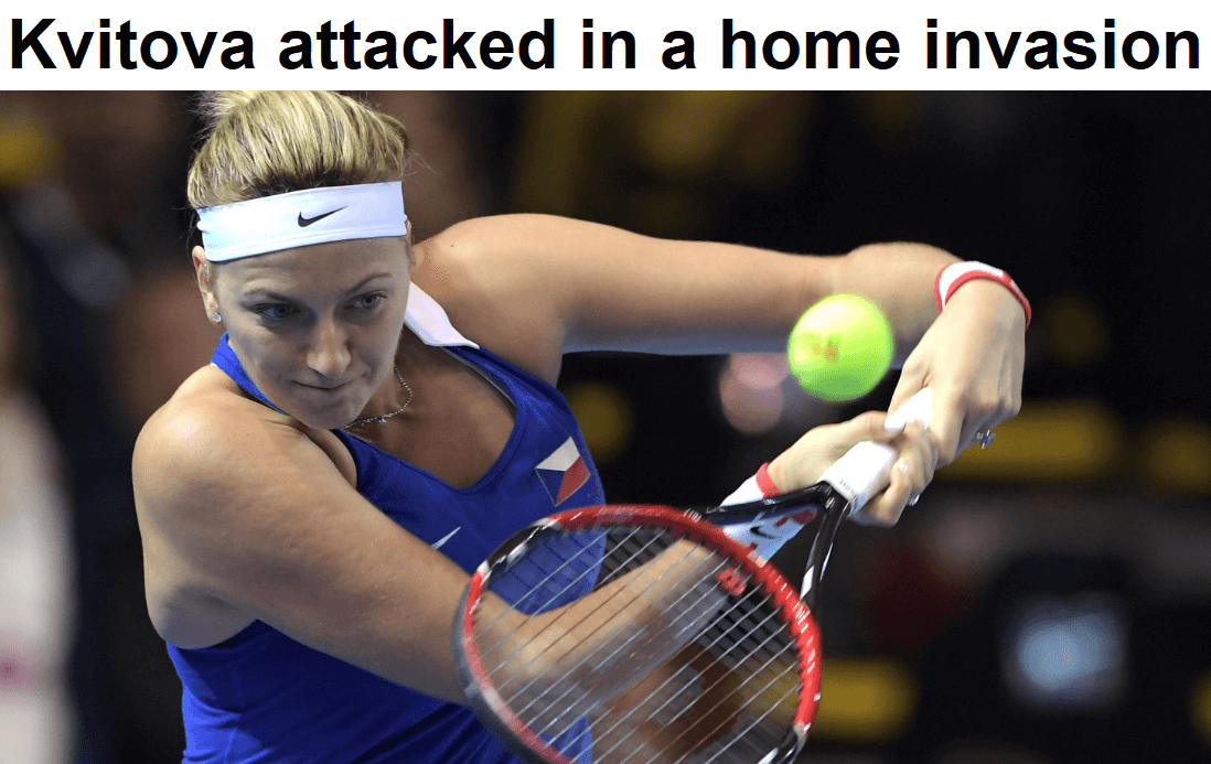 What attacked Kvitova in a home invasion?