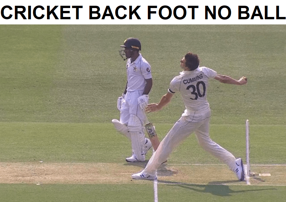 Why is a back foot no ball rare in cricket?