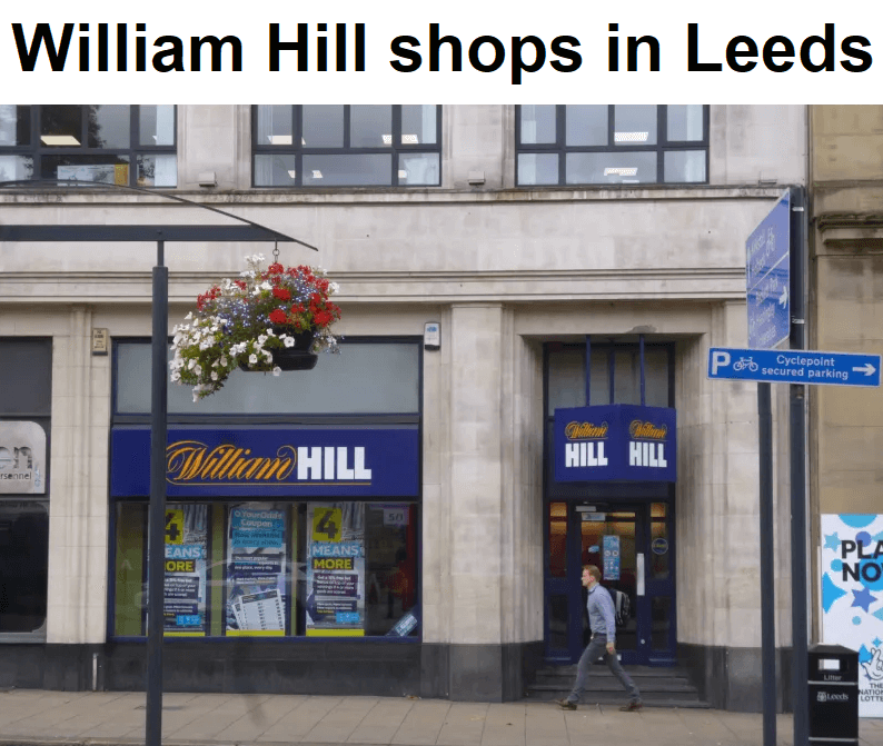 Top 10 William Hill shops in Leeds