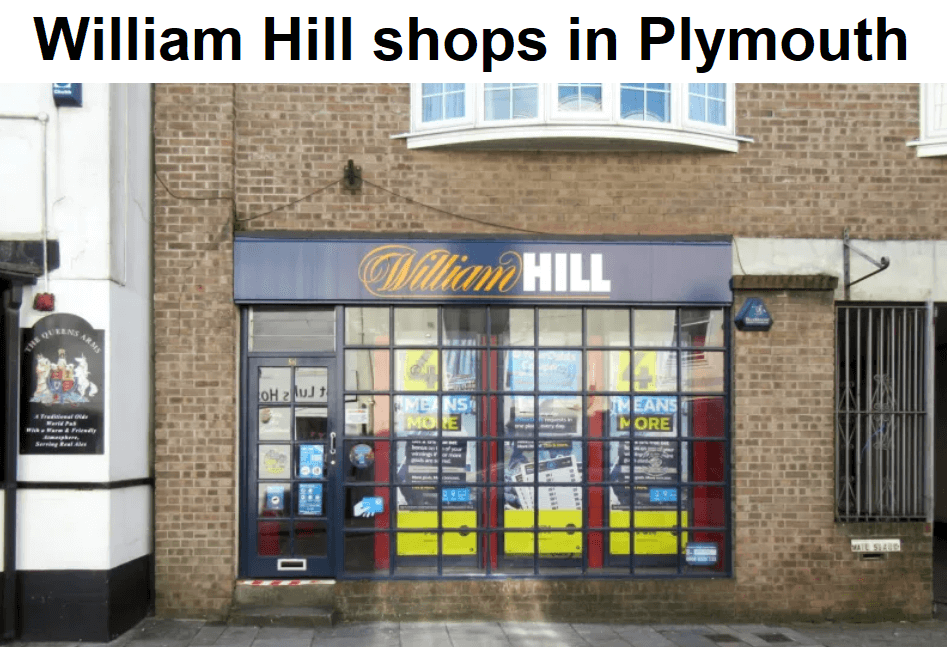 Top 10 William Hill shops in Plymouth