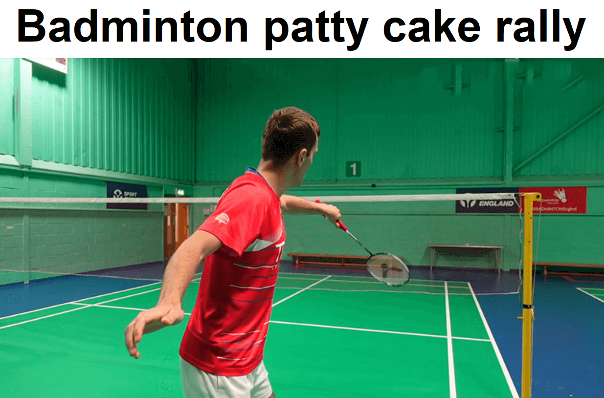 What is the patty cake rally in badminton?