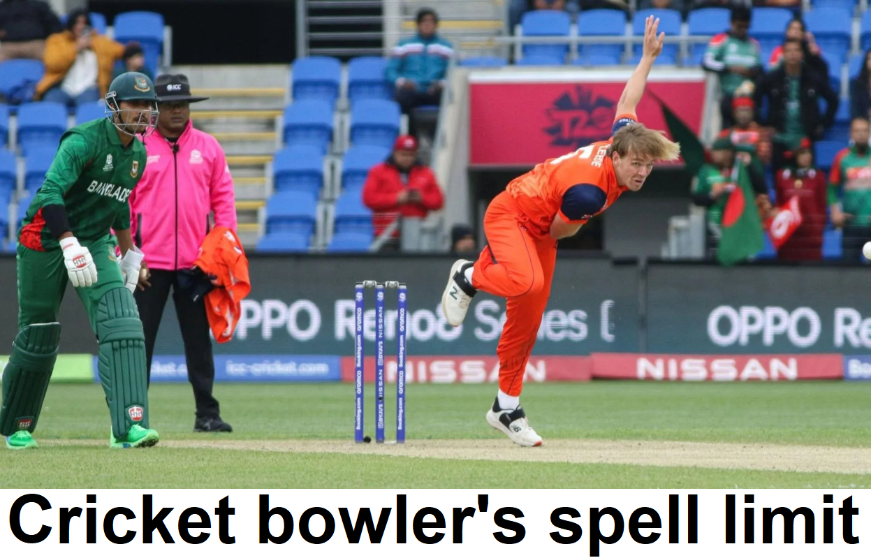 Is there a limit to a cricket bowler’s spell?