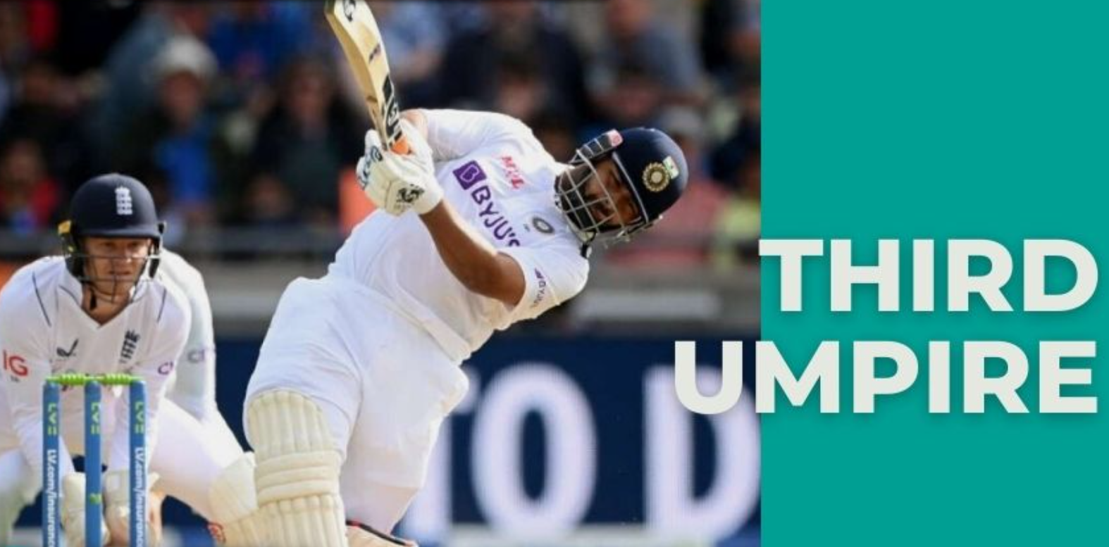 What is the role of the third umpire in cricket?